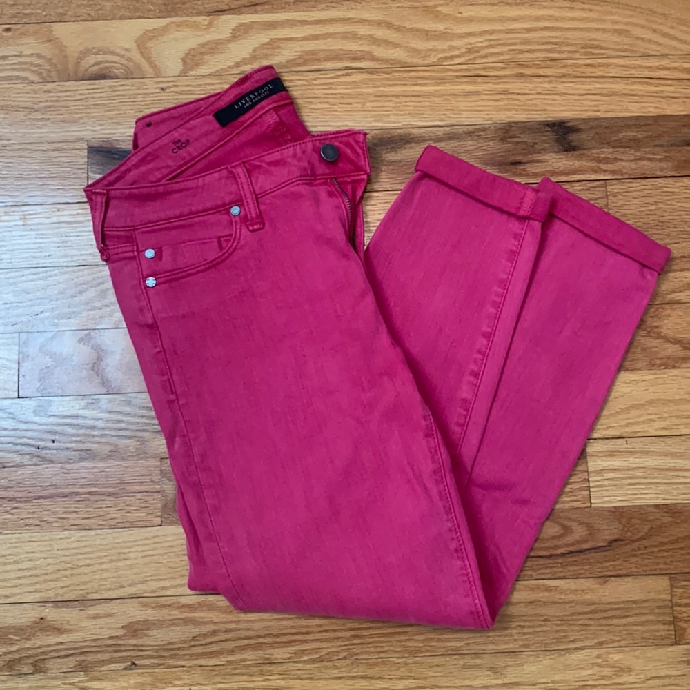 Liverpool The Crop Pink Jeans
